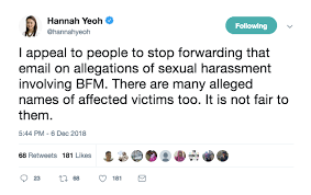 We are committed to providing a safe environment in which all members of our community can work without fear and threat. Bfm Sexual Harassment Case Hannah Appeals For Privacy Of Those Named In The Letter
