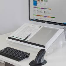 This desktop document holder is ideal for keeping important information organized and protected! Multilite Document Holder And Writing Slope From Posturite