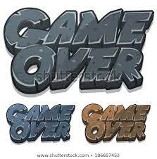 Cartoon Game Over Icon Illustration Of A Set Of Cartoon Stony And Rock Game Over Icons For User Interface G Game Logo Design Logo Design Creative Font Graphic