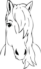 Most gray horses have black skin and dark eyes; Horse Head Coloring Page Head Coloring Page Blank Face Coloring Page Horse Drawings Horse Coloring Horse Face Drawing