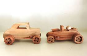 Two Wooden Toy Carswooden Toy Car Toys For Boys Wooden Race Etsy Oyuncak Arabalar