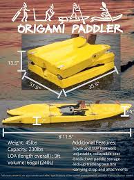 Your board, collapsible aluminum paddle, removable fin, coil safety leash, hand pump, waterproof bag for essentials such as cell phone and keys, and an upgraded backpack to hold everything we stand by the quality of our board. Origami Paddler Is A Foldable Portable Kayak Paddleboard Solidsmack