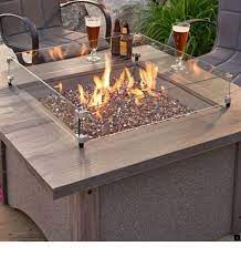 1 4 Copper Reflective Fire Glass Glass Fire Pit Gas Firepit Gas Fire Pit Table