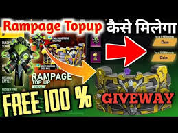 Keep one of them and use it. New Rampage Top Up Event Giveaway In Free Fire Diamonds Giveaway In Free Fire Golectures Online Lectures