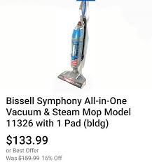 Bissell Symphony Vacuum And Steam Mop Pads Bissell Symphony In Great Condition Link In Bio Or Search Ebay Bissell Ebay Conditioner