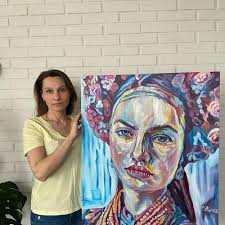 Acrylic Painting "the Sun is Inside" Flowers