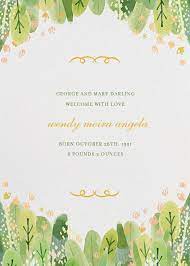 Leaf Hedge Baby Shower Invitations Online Baby Shower Invites Baby Shower Invitations Design
