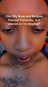 Biggest Fear 😨 is an uneven piercing. . . .  #trending#viral#medusa#massfollowing🔥🔥 #