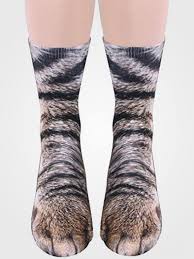 The socks are made of elastic coral soft fabric and provides you the most comfortable wearing experience ever. Cat Paw Socks Transform Your Feet Into Lovely Cat Paws Myboothang Animal Print Socks Paws Socks Novelty Socks