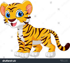Baby Tiger Cartoon Tiger Baby Animal Drawings Cute Cartoon Drawings