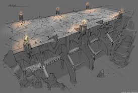 Dol Guldur Bridge Entrance Buildings Artwork Building Art Environment Concept Art
