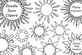 Doodle Suns Clipart Sun Doodles Sharpie Doodles Doodles