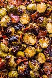 Crispy Honey Mustard Brussels Sprouts With Bacon Baker By Nature Recipe In 2020 Sprouts With Bacon Brussels Sprouts Recipe Sprout Recipes