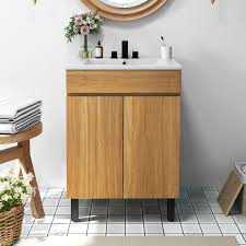 Bathroom Oak Vanity Cabinet