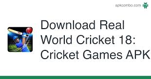 In real world cricket 18 you can actually play cricket games against top international players in a completely multiplayer environment. Real World Cricket 18 Cricket Games Apk 2 1 Android Game Download