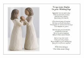 Personalised Wedding Day Poem Gift To My Sister On Your Marriage Wedding Personalized Wedding Wedding Bridal Party Gifts Wedding Gifts For Families