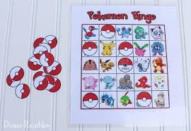 It's time to show all that knowledge by acing this quiz! Pokemon Bingo Game Free Game Printable Download Do Your Kids Love Pokemon Download And Print Th Pokemon Themed Party Pokemon Birthday Party Pokemon Birthday