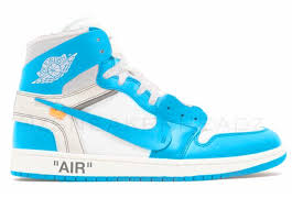 Off White X Air Jordan 1 Powder Blue Unc Kicksonfire Com Jordan 1 White Sneakers Air Jordans