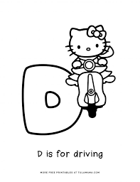 You can click hello kitty letter h coloring pages to view printable version for download or print . Free Hello Kitty Printables And Abc Coloring Pages Tulamama