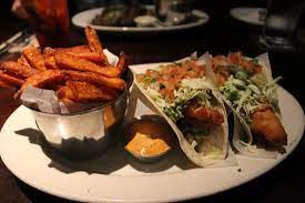 The food truck itself takes cash only and offers a variety of corn tacos and other items. Baja Fish Tacos Alaskan Cod Picture Of Scotty Browns Bellingham Tripadvisor