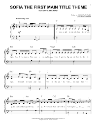 A royal mouse in the house (disney junior classic tales) Various Sofia The First Main Title Theme Sheet Music Pdf Notes Chords Children Score Easy Piano Download Printable Sku 406509