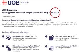 Transfer amount) the outstanding balance of a credit card account with any bank into a uob credit card account. An Eye Popping 3 88 For The Revised Uob One Savings Account Heartland Boy