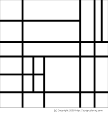 pin on mondrian coloriage de feuilles calcul abc