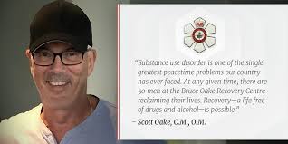 Scott Oake is a dedicated advocate for addiction recovery. In memory of his  late son, he co-founded the Bruce and Anne Oake Memorial Foundation and the  Bruce Oake Recovery Centre, which serve