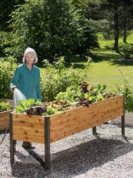 Plant flowers, herbs, and veggies with a wood garden bed. Planter Boxes Elevated Cedar Planter Box Orders 99 Ship Free