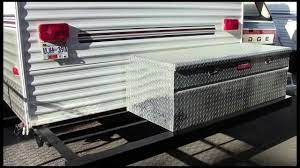 A bumper storage box can be of immense use if installed onto your rv. Rv Bumper Storage Box Youtube