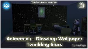Mod The Sims Animated Wallpaper Twinkling Stars Sims 4 Sims Sims 4 Studio