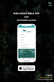 Do you want to read the bible straight through? Hum Audiobible Hum Audio Bible App Now On Iphones And Facebook