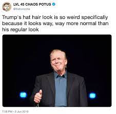 Weird Donald Trump S Slicked Back Hair Know Your Meme
