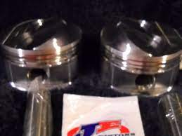 NOS PAIR OFJE 182023 FORGED RACE PISTONS SB CHEVY 4.060 BORE .450 DOME 5.7  ROD | eBay