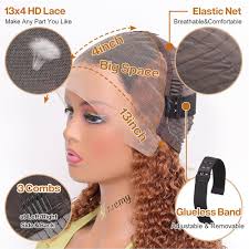 Amazon.com : HIRIREMY Curly Bob Wig Human Hair Deep Wave 13x4 HD Lace Front  Wigs For Black Women Human Hair Pre Plucked Wear And Go Glueless Short Wet  And Wavy Ombre Honey