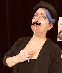 The game is afoot!!!” Having some jolly good fun this Friday evening at the  @ahs_playhouse_ comedic production of “Baskerville: A Sherlock Holmes  Mystery!” We couldn't pass up the photo prop station in