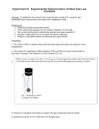 Which is referred to as boyle's law. Experiment 6 Experimental Determination Of Ideal Gas Law Constant