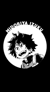Black And White Anime Wallpaper Mha Bnha Midoriya Lockscreen Hero Wallpaper My Hero Academia Manga My Hero