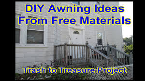 Maybe you would like to learn more about one of these? Diy Front Door Canopy Awning Metal Roof Trash To Treasure Idea Video 1 Youtube