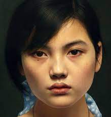tengok dengan teliti gambar wanita ini anda akan terkejvt dengan rahsia yang tersembuny hyper realistic paintings realistic paintings photorealistic portraits