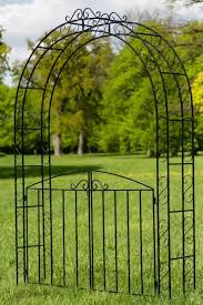 Rosenbogen B 200cm Schwarz Mit Turen Tor Vierkanteisen Rosenbogen Rosenbogen Mit Tor Bogen