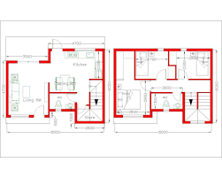 Plan 3d Home Design 8x6m With 3 Bedrooms Samphoas Plansearch Simple House Design 3d Home Design Free House Plans