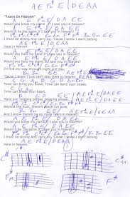 Eric Clapton Tears In Heaven Lyrics And Guitar Chords Tears In Heaven Eric Clapton Guitar Chord Chart Basic Guitar Lessons Learn Guitar Chords Guitar Lessons Songs