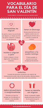 Dia De San Valentin Lista Con Vocabulario Pdf Descargable