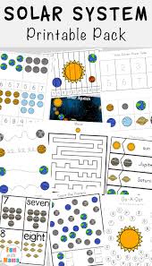 solar system printable worksheets and activities pack fun