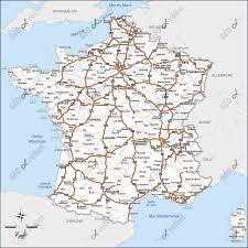 Carte routière carte de france detaillee. Carte De France Routiere Vacances Guide Voyage Carte De France Carte De France Ville Carte Routiere De France