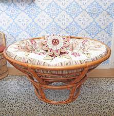 Vintage home furnishings for sale: Vintage Rattan Two Part Papasan Chair At 1stdibs