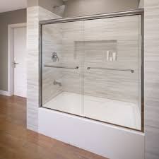 Basco Infinity 29 25 X 57 Bypass Semi Frameless Tub Door Wayfair Tub Doors Bathtub Doors Sliding Shower Door