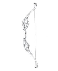 Winged Bow By Vegettogt4 Bow Arrow Tattoos Arrow Tattoos Greek Tattoos