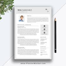 Click on the template you like and then click the edit in browser button. Creative Resume Template Cv Template Professional Modern Resume Cover Letter Ms Word Instant Download The Mia Resume Plannermarket Com Best Selling Printable Templates For Everyone